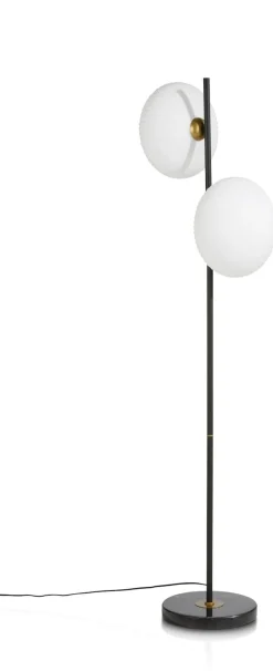 COCOmaison Vloerlampen>David vloerlamp 2*G9 - Zwart / antraciet