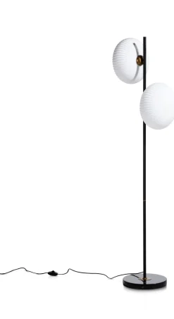 COCOmaison Vloerlampen>David vloerlamp 2*G9 - Zwart / antraciet