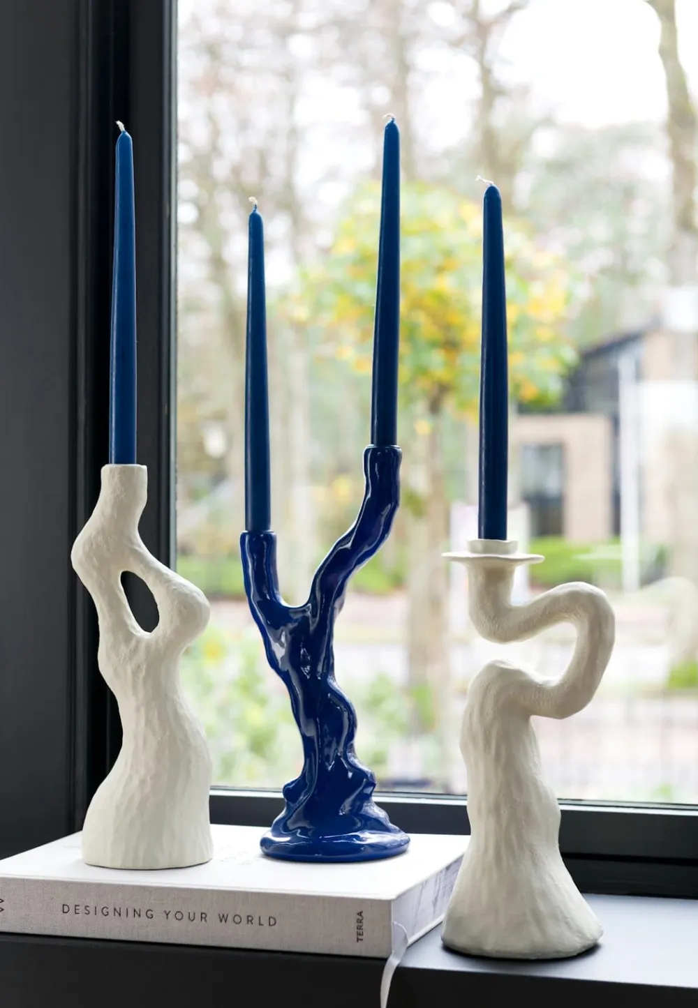 COCOmaison Kandelaars En Kaarsenhouders>Debra kandelaar H30cm - Cremekleurig