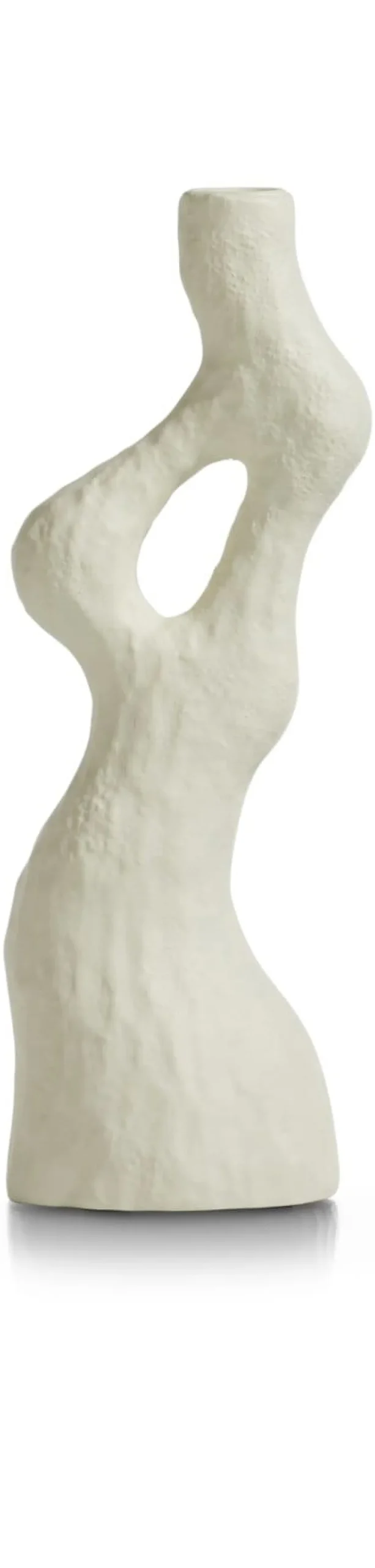 COCOmaison Vazen>Debra vaas H32cm - Cremekleurig