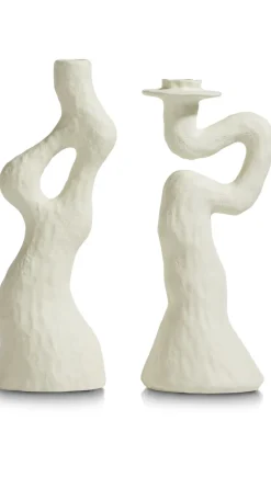 COCOmaison Vazen>Debra vaas H32cm - Cremekleurig