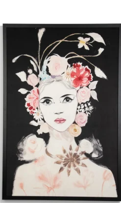 COCOmaison Schilderijen>Dior Flower schilderij 120x180cm - Multikleur
