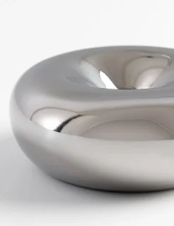 COCOmaison Kandelaars En Kaarsenhouders>Donut kandelaar D12cm - Zilver