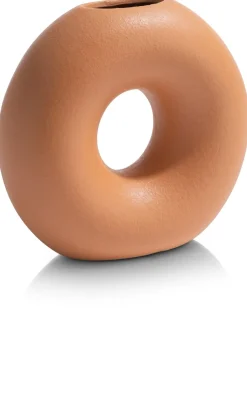 COCOmaison Vazen>Donut vaas H22cm - Oranje