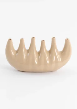 COCOmaison Vazen>Elien vaas H24cm - Beige