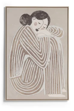 COCOmaison Schilderijen>Fae schilderij 80x120cm - Cremekleurig
