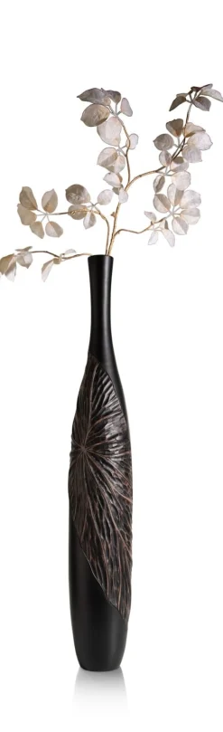 COCOmaison Vazen>Faye vaas H107cm - Zwart