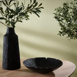 COCOmaison Tafelaccessoires>Finn schaal D39cm - Zwart
