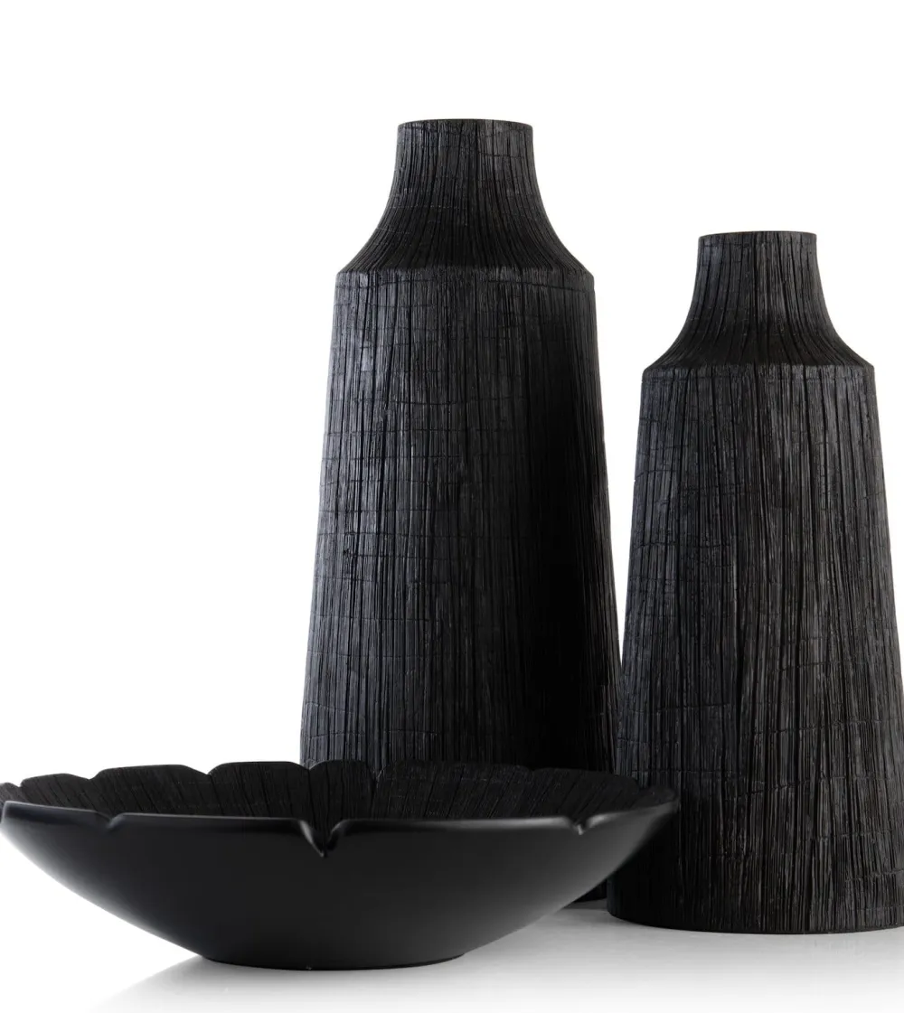 COCOmaison Tafelaccessoires>Finn schaal D39cm - Zwart