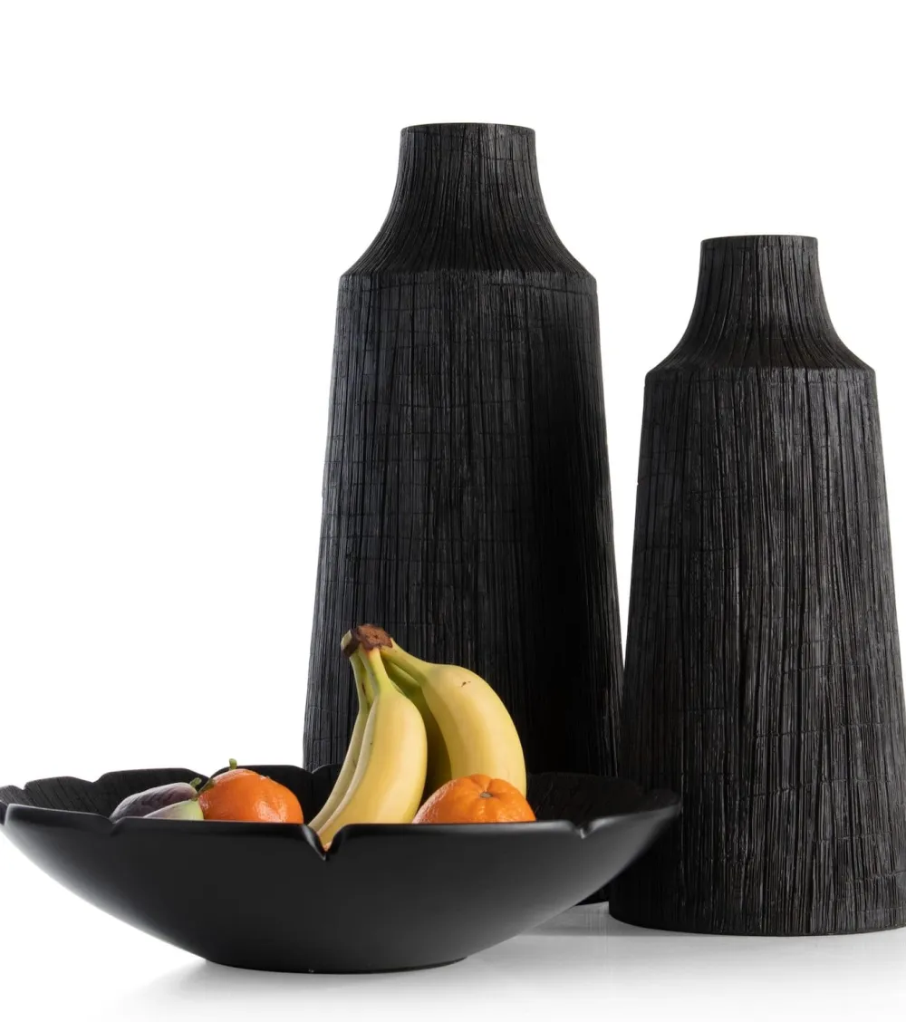 COCOmaison Tafelaccessoires>Finn schaal D39cm - Zwart