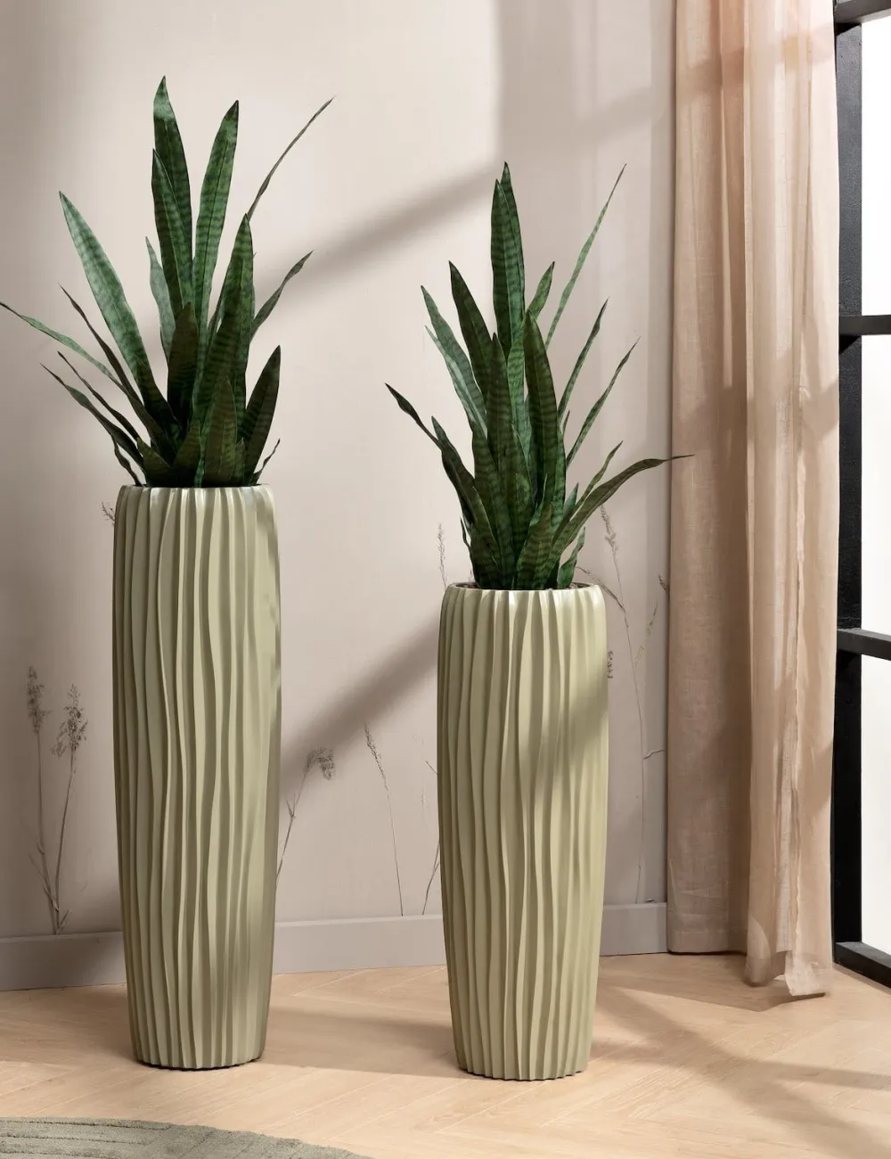 COCOmaison Potten En Bloempotten>Garda pot H97cm - Groen