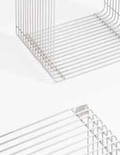 COCOmaison Wand- En Boekenrekken|Wandrekken En Wandplanken>Gus set van 2 wandrekken H35-40cm - Zilver