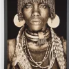 COCOmaison Schilderijen>Hamar Woman schilderij 75x125cm - Multikleur