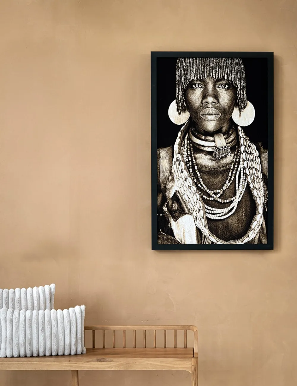 COCOmaison Schilderijen>Hamar Woman schilderij 75x125cm - Multikleur