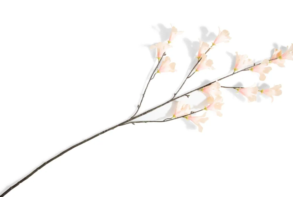 COCOmaison Kunstbloemen En -Planten>Hibiscus Branch H115cm kunstbloem - Oranje