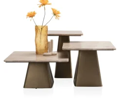 COCOmaison Bijzettafels>Issy bijzettafel H54cm - Cremekleurig