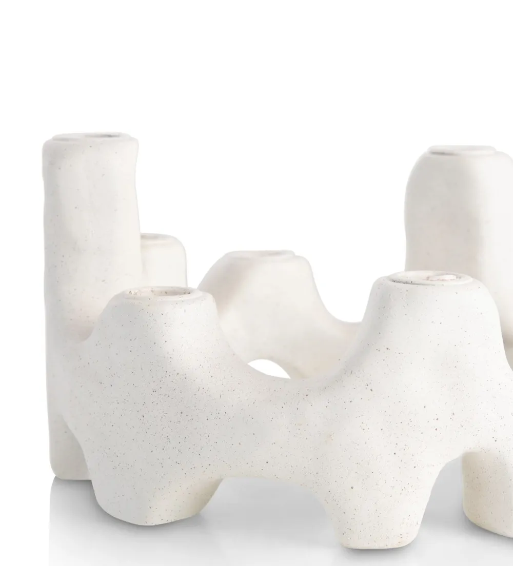 COCOmaison Kandelaars En Kaarsenhouders>Jet kandelaar H14,5cm - Wit