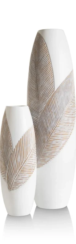 COCOmaison Vazen>Jolie vaas H45cm - Wit