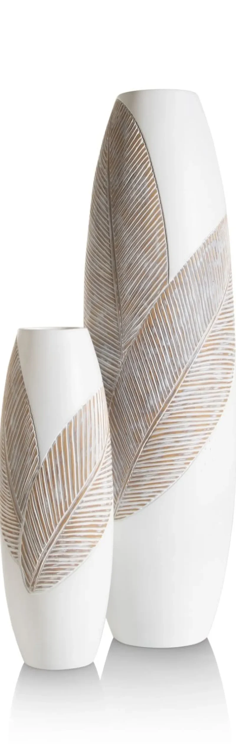 COCOmaison Vazen>Jolie vaas H78cm - Wit