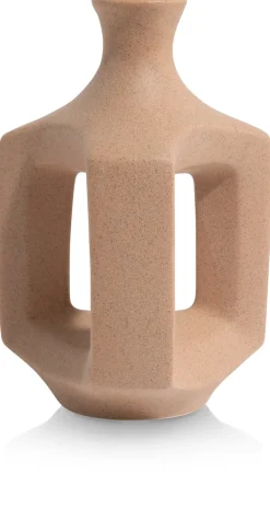 COCOmaison Vazen>Jules vaas H21cm - Beige