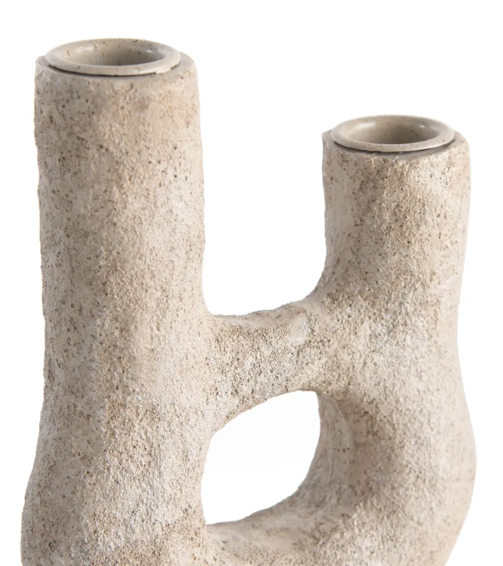 COCOmaison Kandelaars En Kaarsenhouders>June kandelaar H32cm - Cremekleurig
