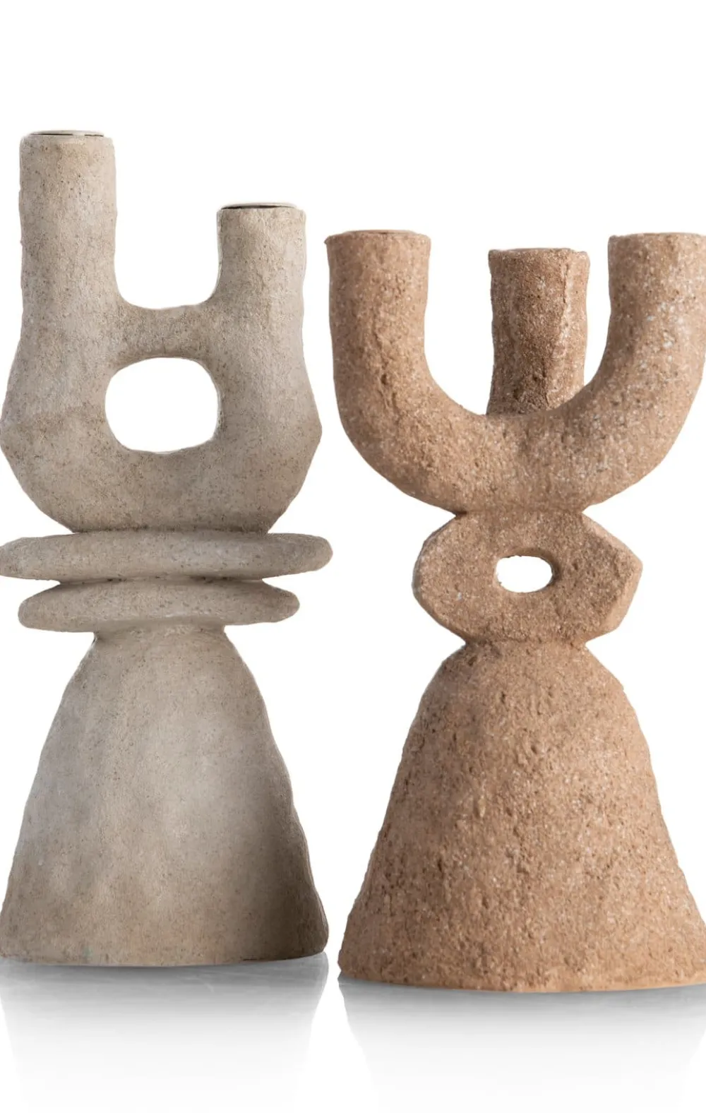 COCOmaison Kandelaars En Kaarsenhouders>June kandelaar H32cm - Cremekleurig