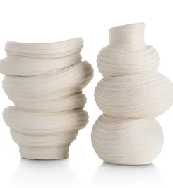 COCOmaison Vazen>Juul vaas H32,6cm - Cremekleurig