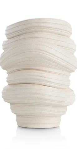 COCOmaison Vazen>Juul vaas H32,6cm - Cremekleurig