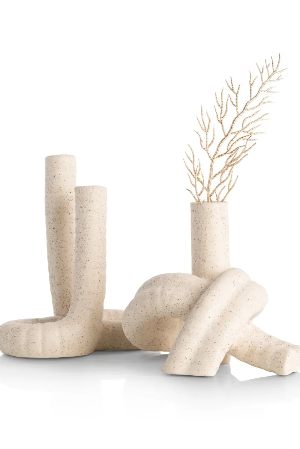 COCOmaison Vazen>Kiki vaas H13,5cm - Beige