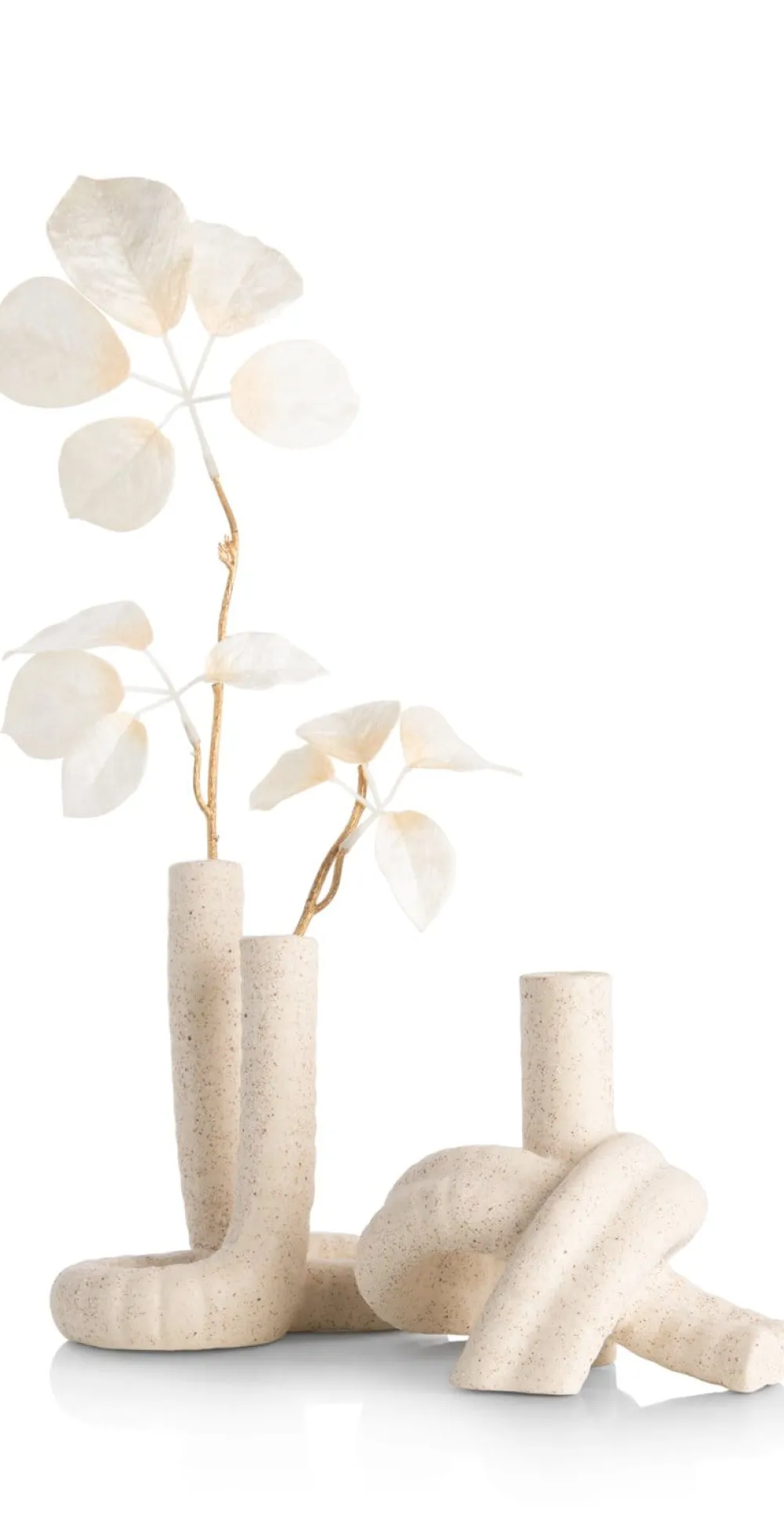COCOmaison Vazen>Kiki vaas H13,5cm - Beige