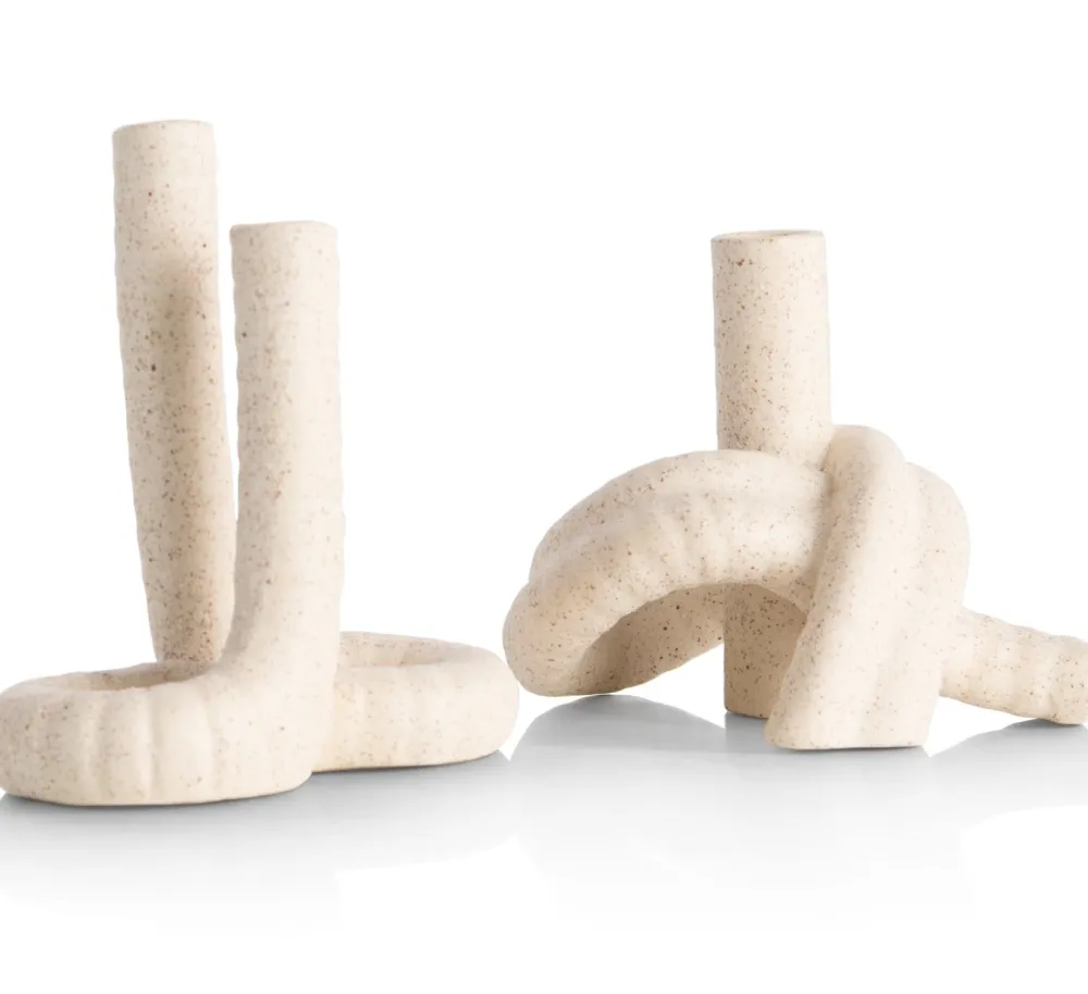 COCOmaison Vazen>Kiki vaas H17cm - Beige