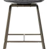COCOmaison Eetkamer- En Barstoelen>Kjel barstoel - champagne frame - Antraciet