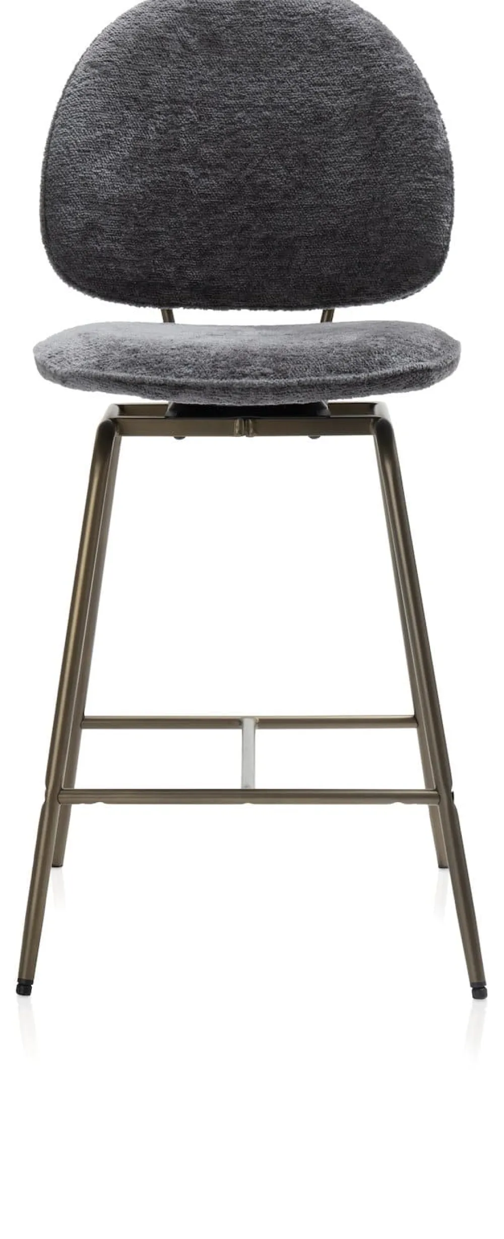 COCOmaison Eetkamer- En Barstoelen>Kjel barstoel - champagne frame - Antraciet