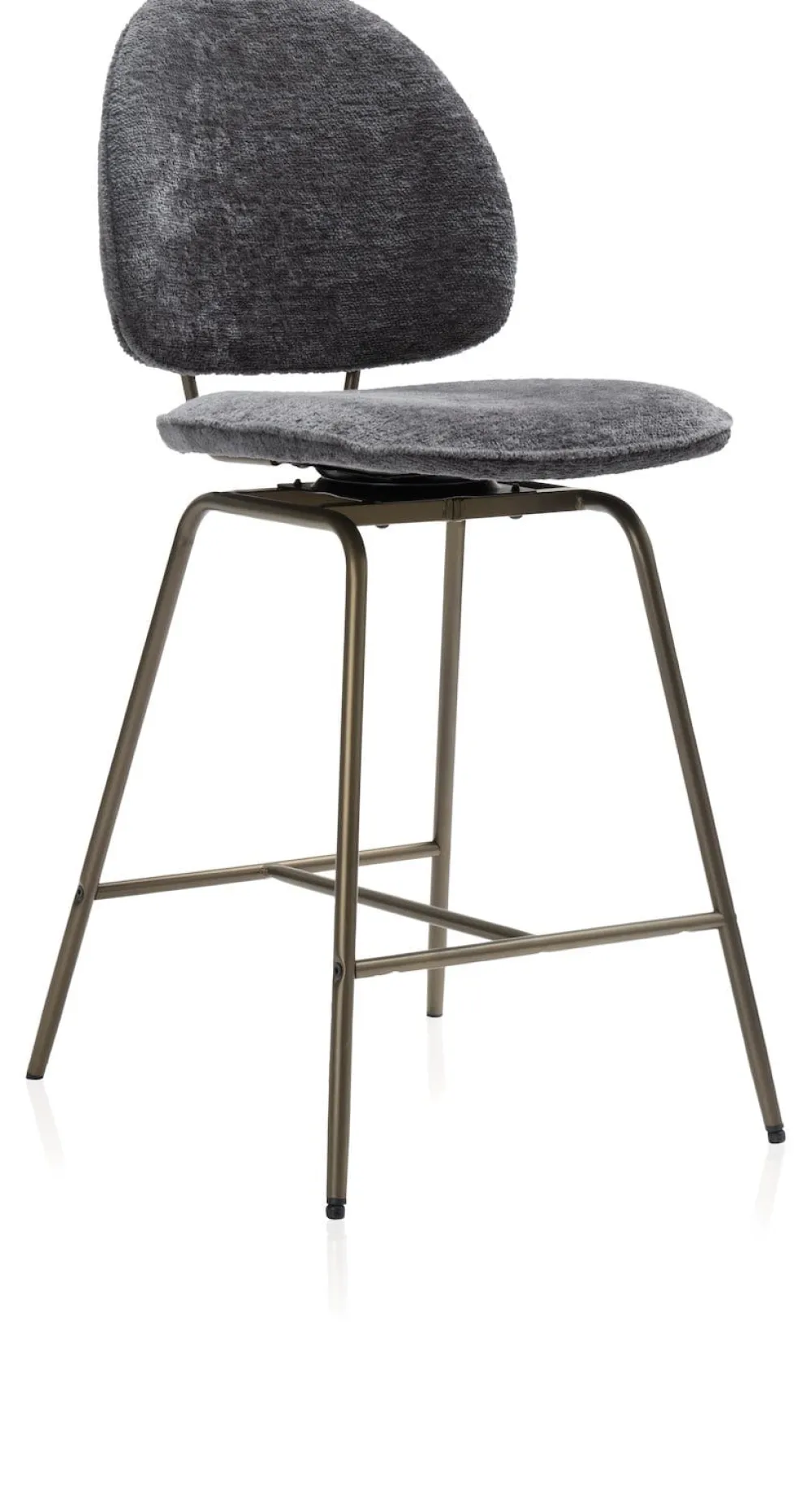 COCOmaison Eetkamer- En Barstoelen>Kjel barstoel - champagne frame - Antraciet