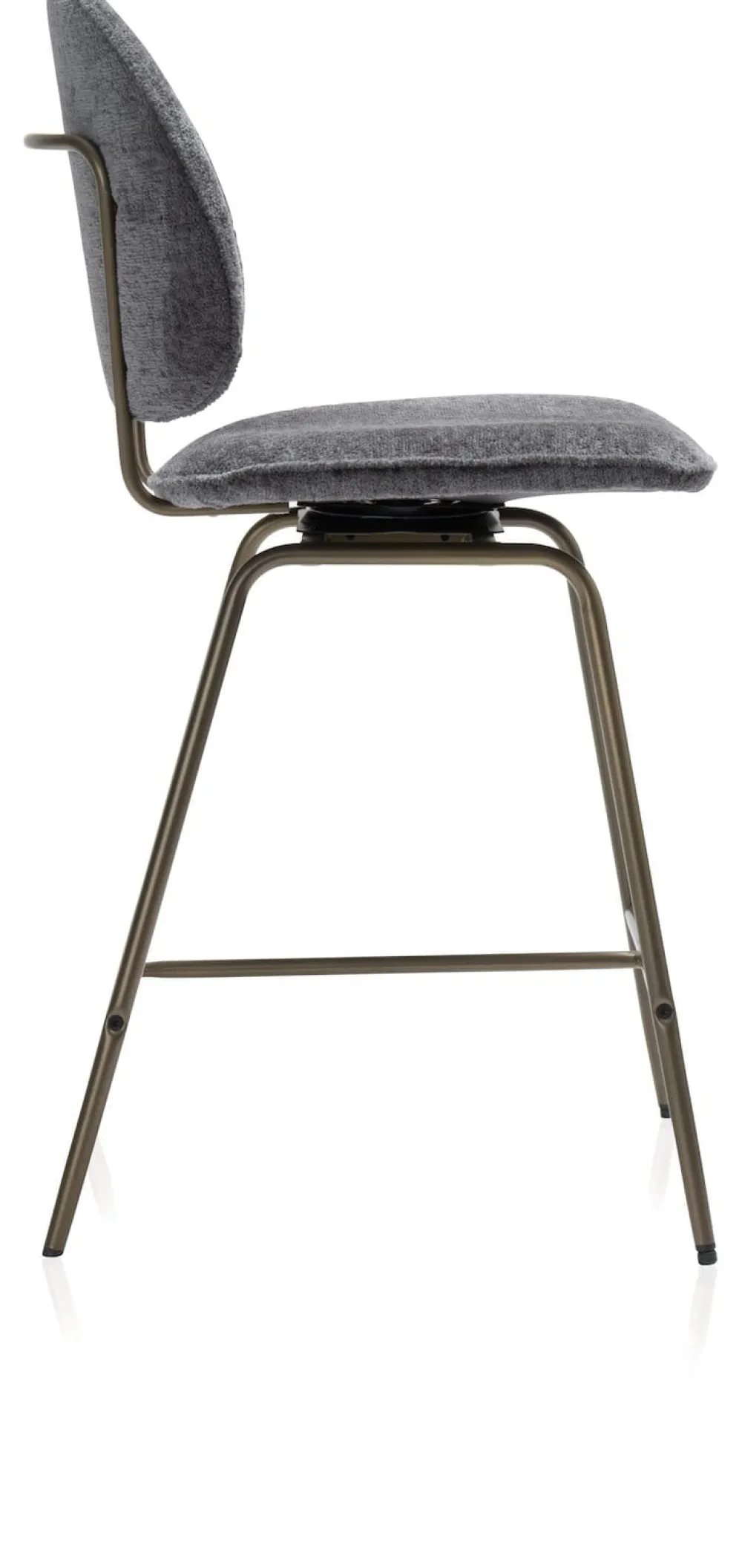 COCOmaison Eetkamer- En Barstoelen>Kjel barstoel - champagne frame - Antraciet
