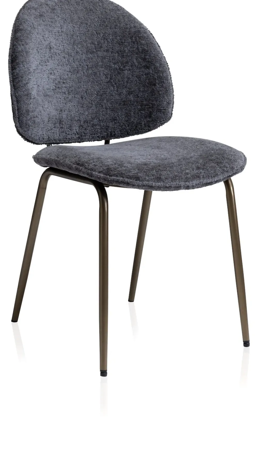 COCOmaison Eetkamer- En Barstoelen>Kjel eetkamerstoel - champagne frame - Antraciet