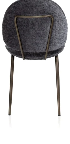 COCOmaison Eetkamer- En Barstoelen>Kjel eetkamerstoel - champagne frame - Antraciet