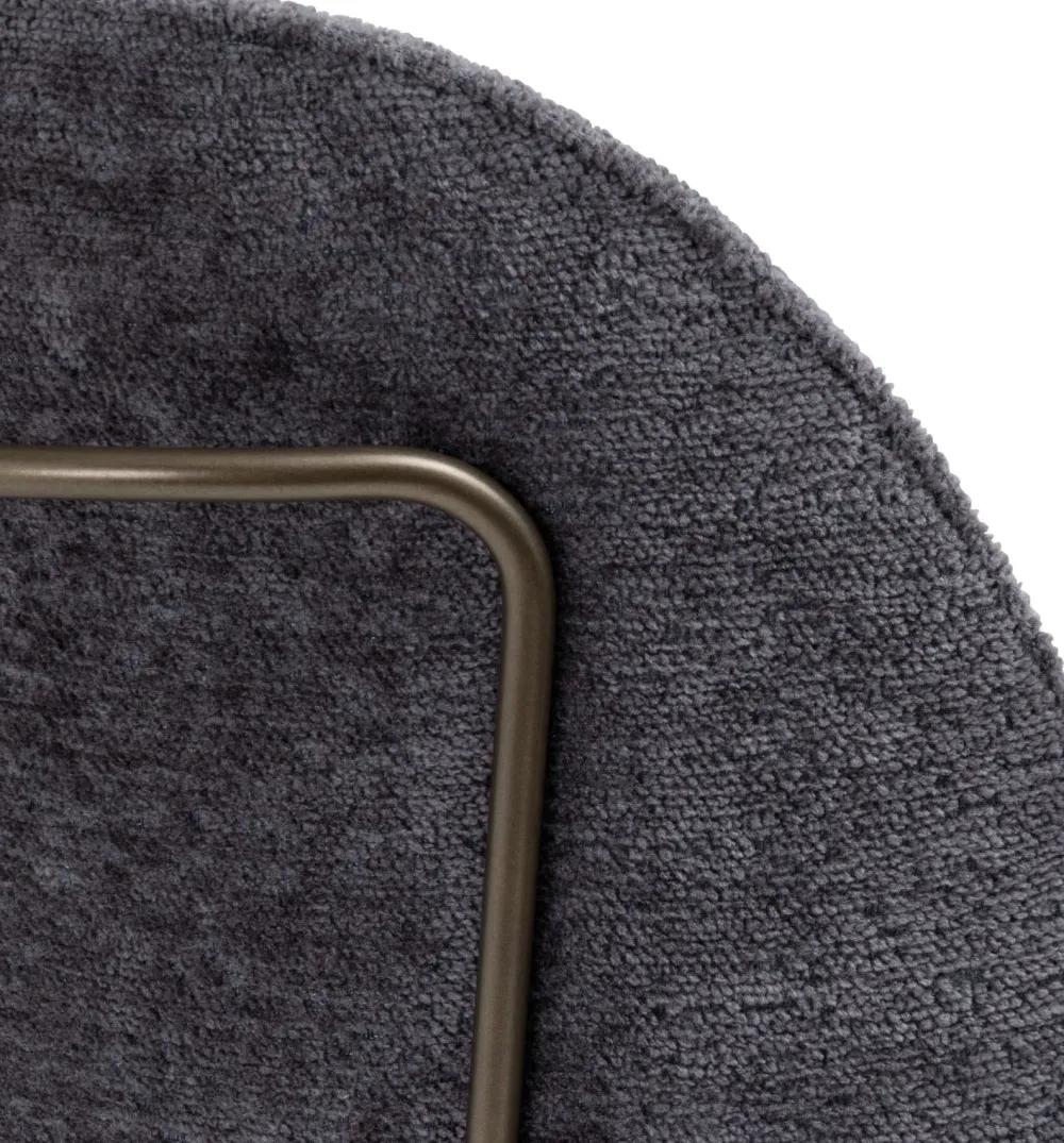 COCOmaison Eetkamer- En Barstoelen>Kjel eetkamerstoel - champagne frame - Antraciet