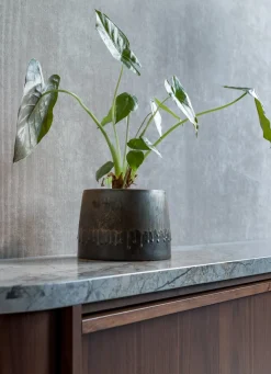 COCOmaison Potten En Bloempotten>Lara bloempot H17cm - Grijs