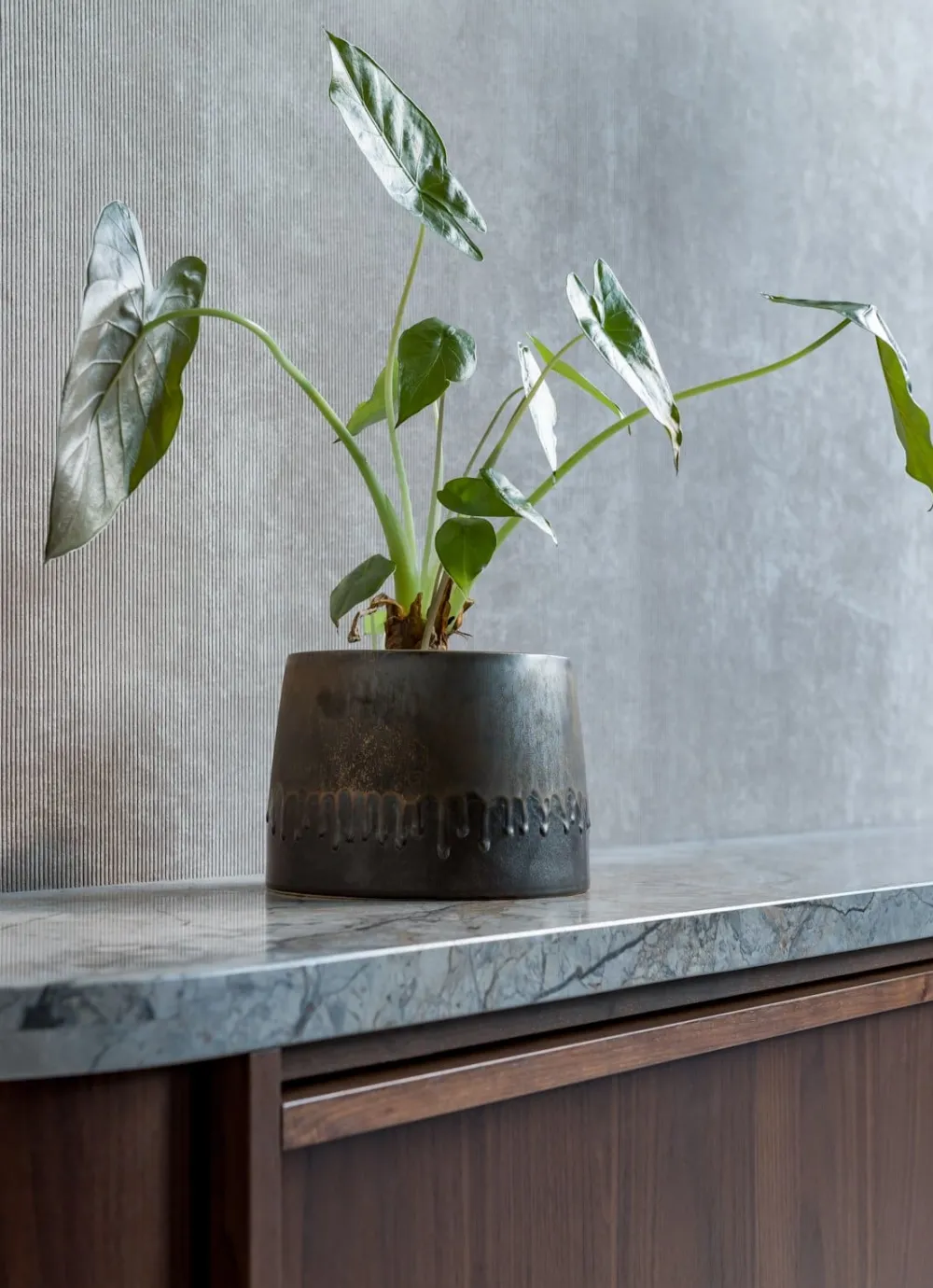 COCOmaison Potten En Bloempotten>Lara bloempot H17cm - Grijs