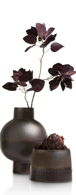 COCOmaison Potten En Bloempotten>Lara bloempot H17cm - Grijs