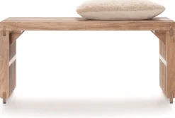 COCOmaison Poefs En Krukken>Lino bankje 96cm - Bruin