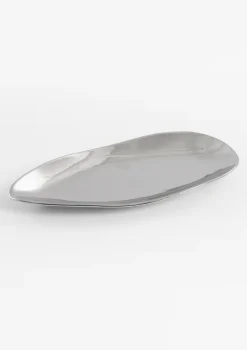 COCOmaison Tafelaccessoires>Lisette schaal 21x47cm - Zilver