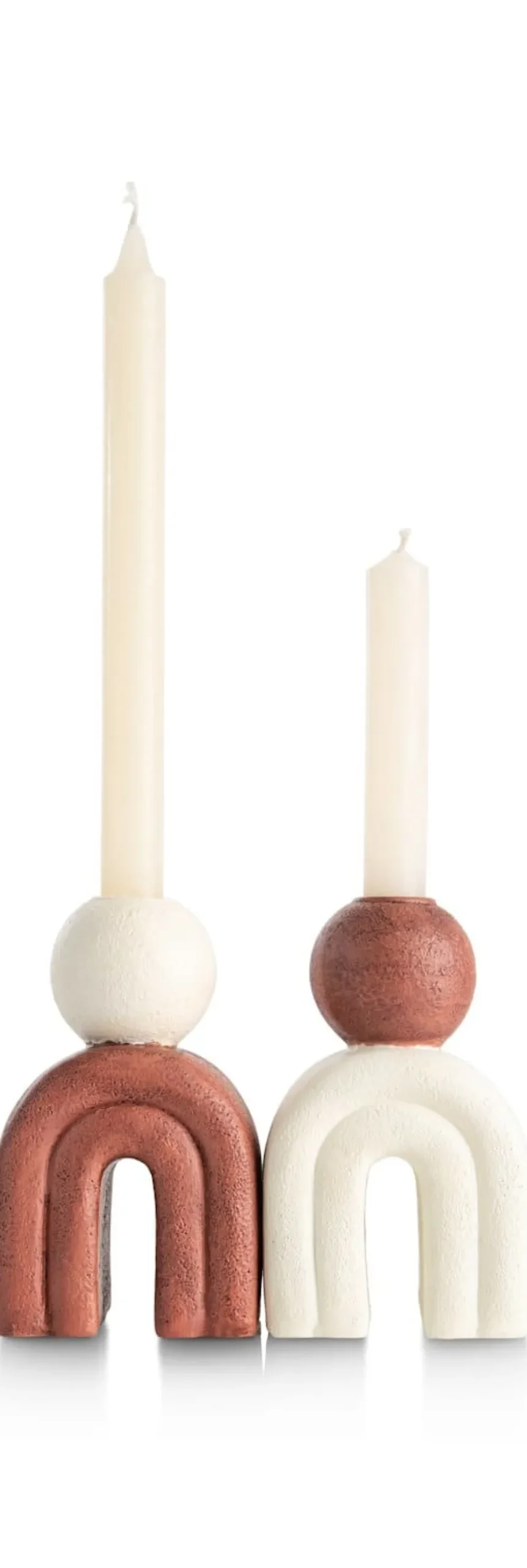 COCOmaison Kandelaars En Kaarsenhouders>Lot kandelaar H15,5cm - bruin