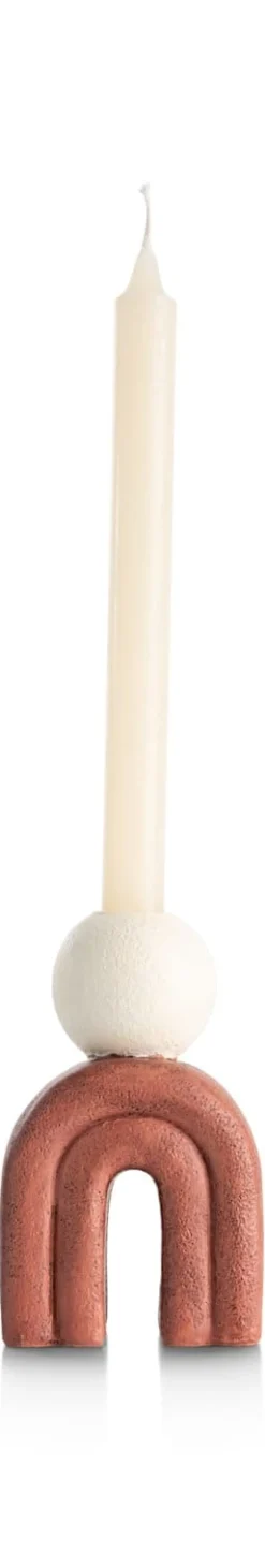 COCOmaison Kandelaars En Kaarsenhouders>Lot kandelaar H15,5cm - bruin