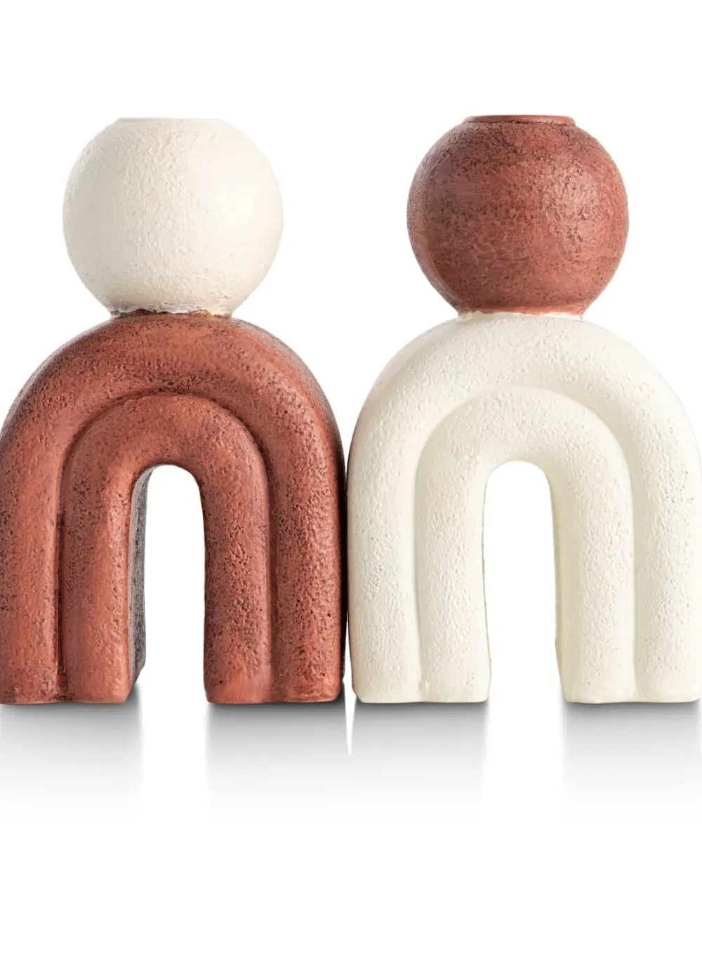 COCOmaison Kandelaars En Kaarsenhouders>Lot kandelaar H15,5cm - bruin