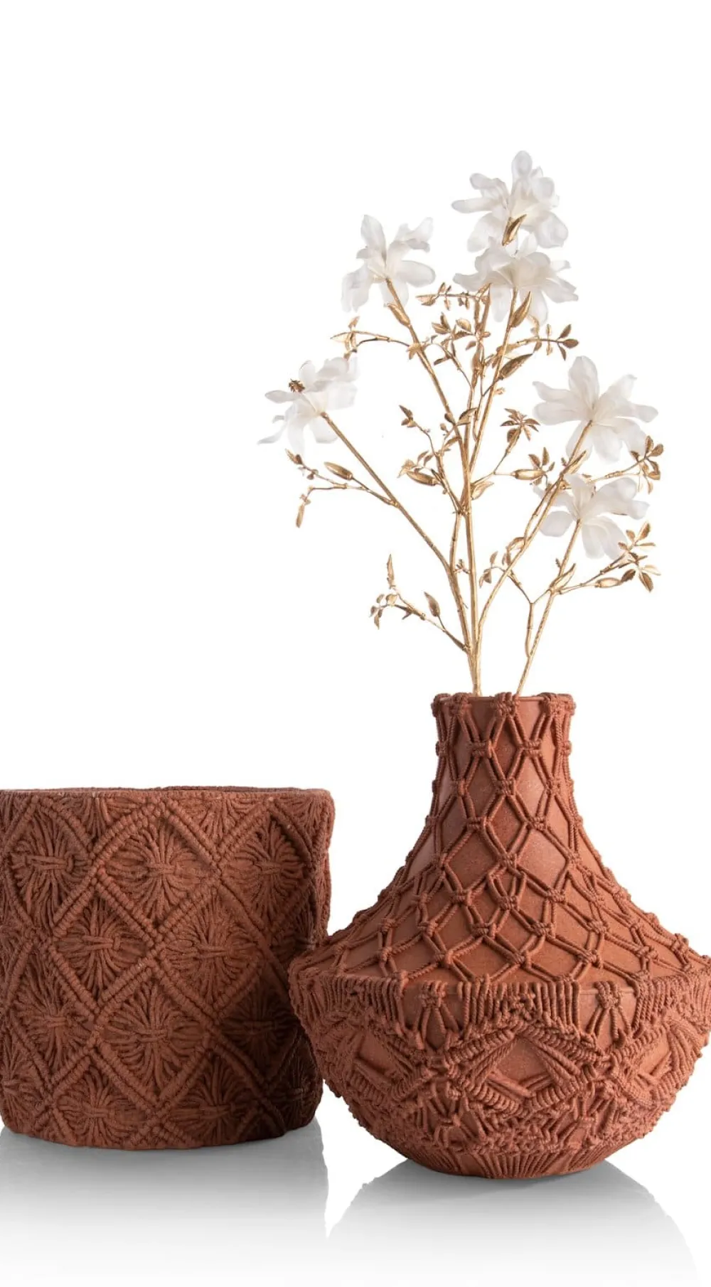 COCOmaison Potten En Bloempotten>Maeve pot H26cm - Terracotta