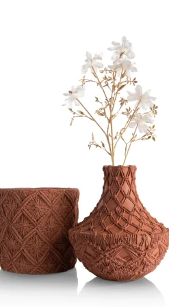 COCOmaison Vazen>Maeve vaas H33cm - Terracotta