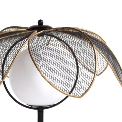 COCOmaison Tafellampen>Magnolia tafellamp H49cm 1*G9 - Zwart