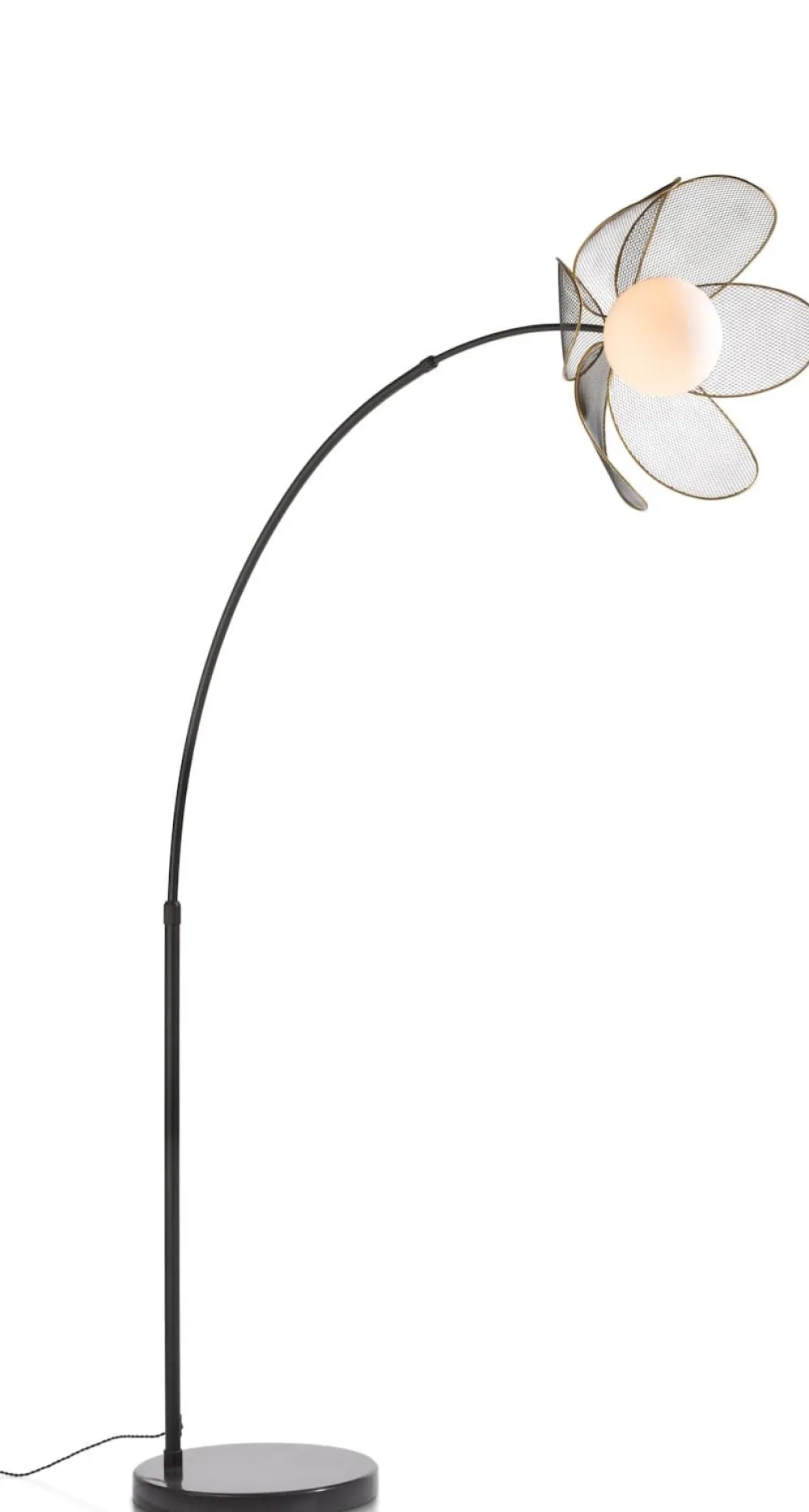 COCOmaison Vloerlampen>Magnolia vloerlamp H185cm 1*E14 - Zwart